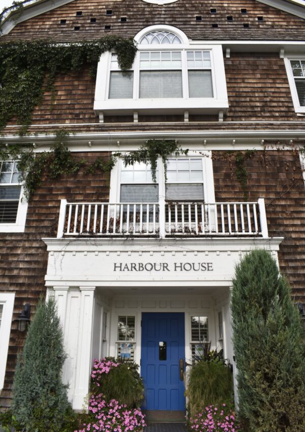 The Iconic Beautiful Blue Door: Harbour House Hotel